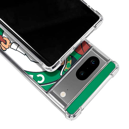NBA Boston Celtics Large Logo Google Pixel 7a Clear Case